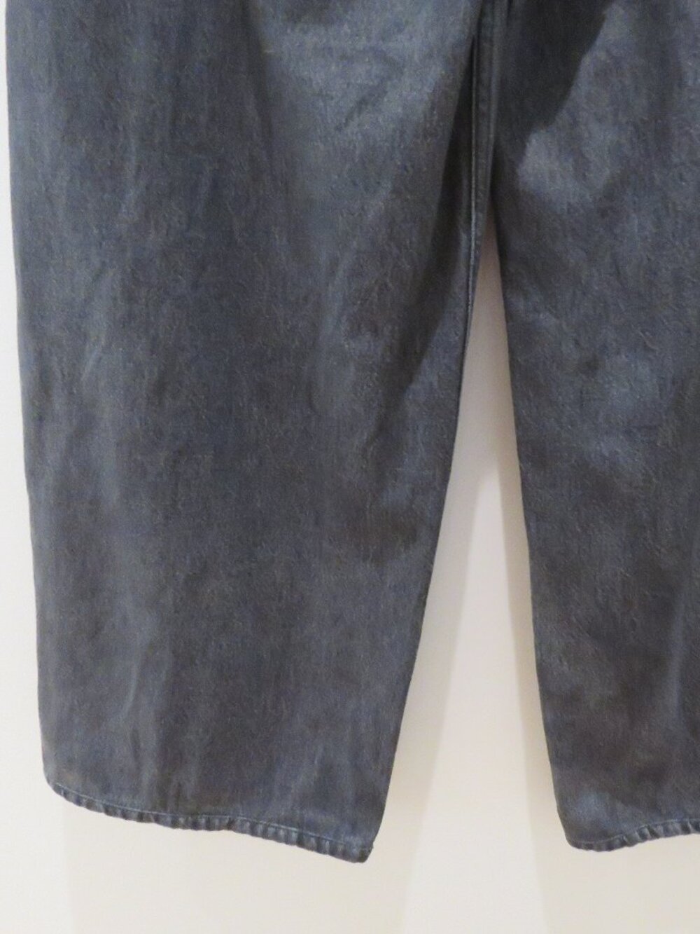 MM6 MAISON MARGIELA Gray Raw Edge Wide Leg Jeans Size 29 Avant Garde Minimalist - Picture 12 of 14